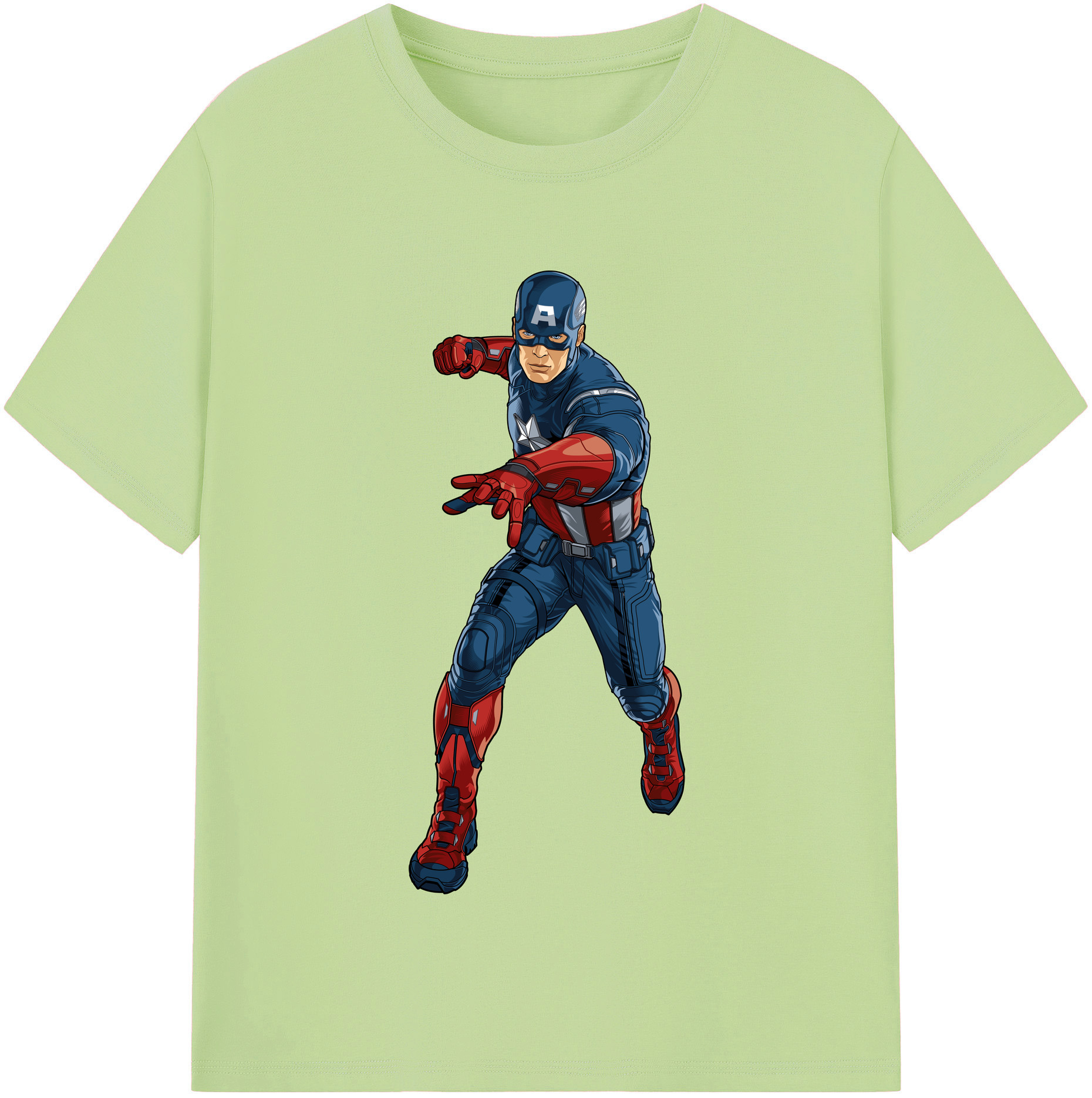 （画像用） アベンジャーズ The Avengers 綿100％半袖Tシャツ（フロントプリント）